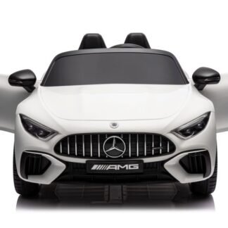 venta Coche eléctrico niños 2 plazas, 12v, Mercedes SL63, blanco  INDA402-AC-DKSL63